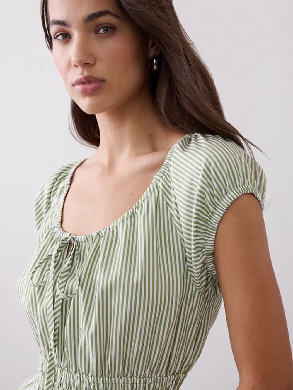 NWT Striped Scoop Neck Top